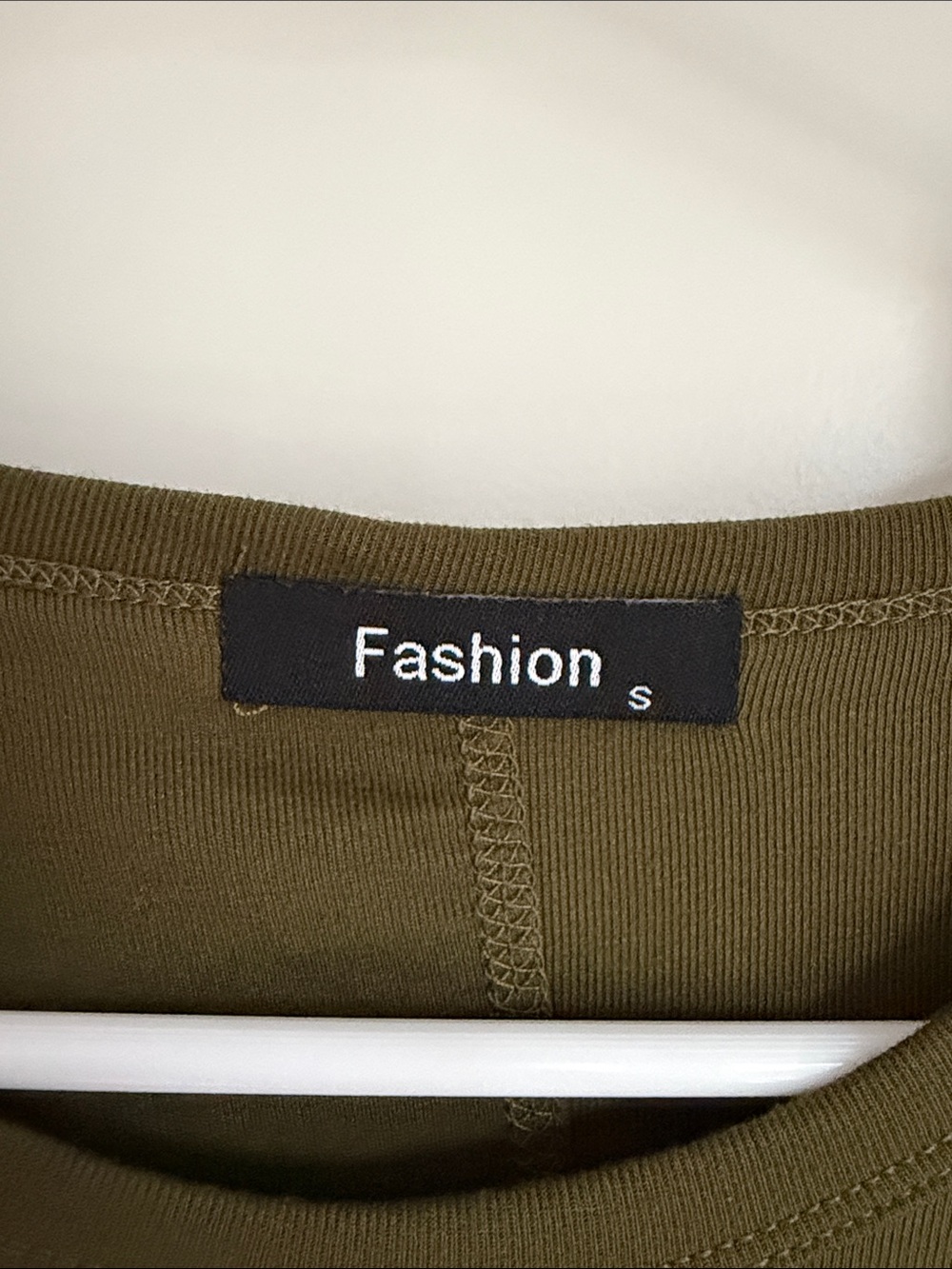 Olive Green Women's Swing Tee Dress - Picture 7 of 14